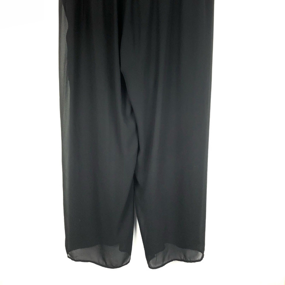 TORRID chiffon panels sheer wide leg pants b8 - Picture 6 of 8